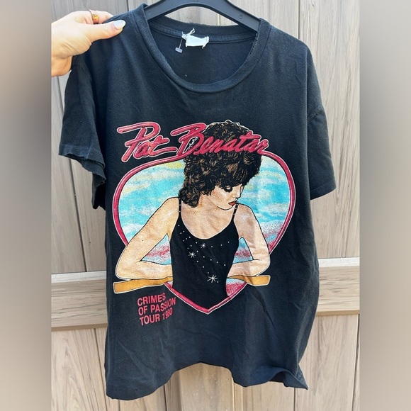 Madeworn Pat Benatar Crimes of Passion Cropped Tee - Picture 13 of 16